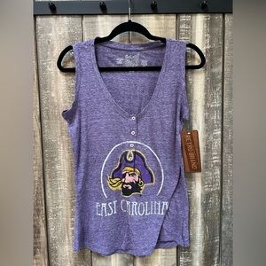 Women's ECU Henley retro tank - NWT - purple